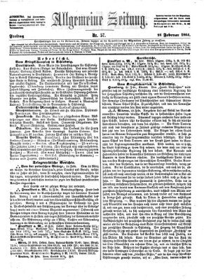 Allgemeine Zeitung Freitag 26. Februar 1864