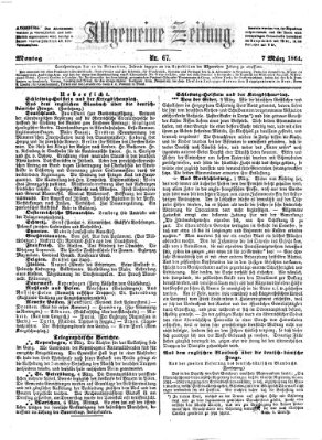 Allgemeine Zeitung Montag 7. März 1864