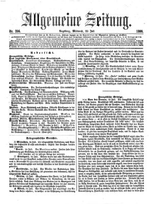 Allgemeine Zeitung Mittwoch 25. Juli 1866