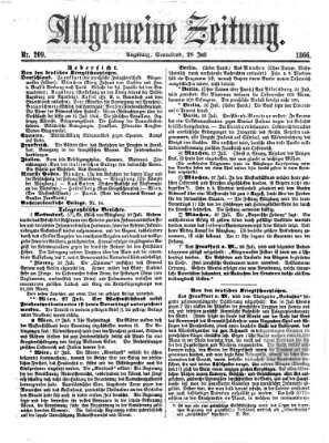 Allgemeine Zeitung Samstag 28. Juli 1866