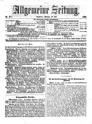 Allgemeine Zeitung Montag 30. Juli 1866