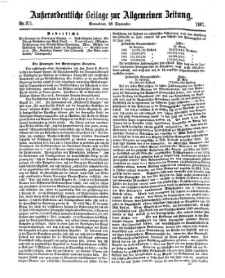 Allgemeine Zeitung Samstag 28. September 1867