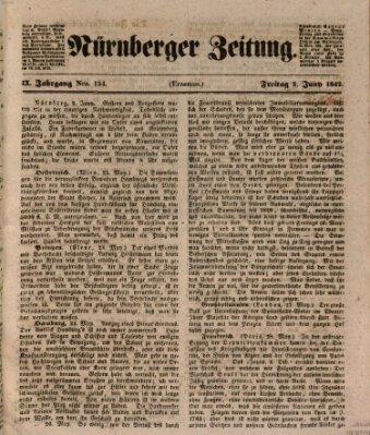 Nürnberger Zeitung (Fränkischer Kurier) Freitag 3. Juni 1842