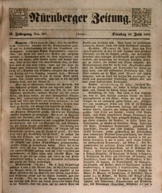 Nürnberger Zeitung (Fränkischer Kurier) Dienstag 26. Juli 1842
