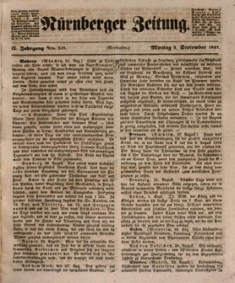 Nürnberger Zeitung (Fränkischer Kurier) Montag 5. September 1842