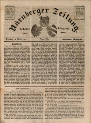 Nürnberger Zeitung (Fränkischer Kurier) Freitag 5. Mai 1843