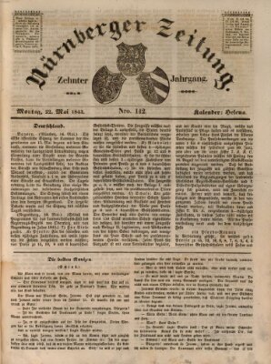 Nürnberger Zeitung (Fränkischer Kurier) Montag 22. Mai 1843