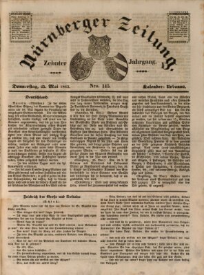 Nürnberger Zeitung (Fränkischer Kurier) Donnerstag 25. Mai 1843