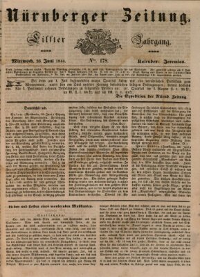 Nürnberger Zeitung (Fränkischer Kurier) Mittwoch 26. Juni 1844