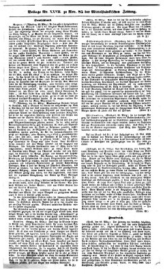 Mittelfränkische Zeitung für Recht, Freiheit und Vaterland (Fränkischer Kurier) Samstag 25. März 1848
