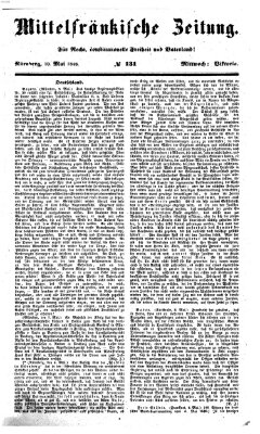 Mittelfränkische Zeitung für Recht, Freiheit und Vaterland (Fränkischer Kurier) Mittwoch 10. Mai 1848
