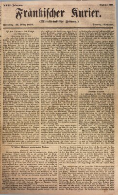 Fränkischer Kurier Sonntag 31. März 1850