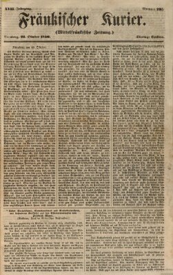 Fränkischer Kurier Dienstag 22. Oktober 1850