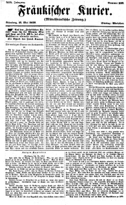 Fränkischer Kurier Dienstag 11. Mai 1852