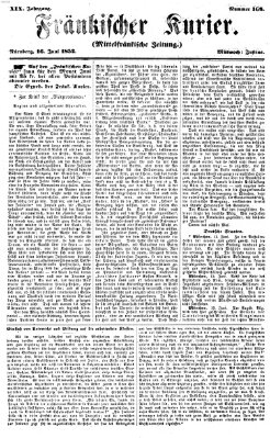 Fränkischer Kurier Mittwoch 16. Juni 1852