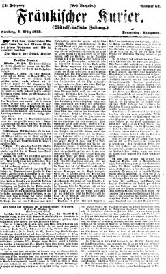 Fränkischer Kurier Donnerstag 3. März 1853