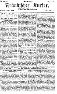 Fränkischer Kurier Freitag 4. März 1853