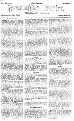Fränkischer Kurier Dienstag 29. März 1853