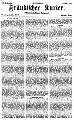 Fränkischer Kurier Montag 2. Mai 1853
