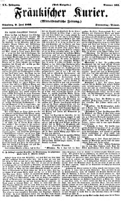 Fränkischer Kurier Donnerstag 9. Juni 1853