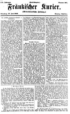 Fränkischer Kurier Sonntag 12. Juni 1853