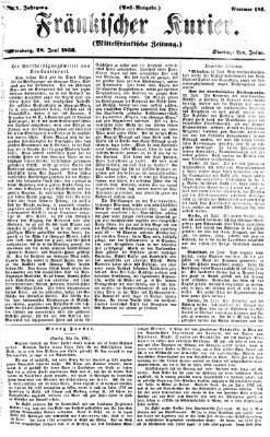 Fränkischer Kurier Dienstag 28. Juni 1853