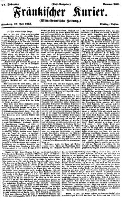 Fränkischer Kurier Dienstag 19. Juli 1853