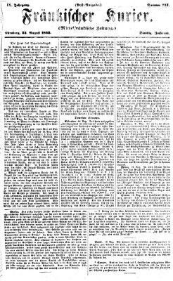 Fränkischer Kurier Dienstag 23. August 1853
