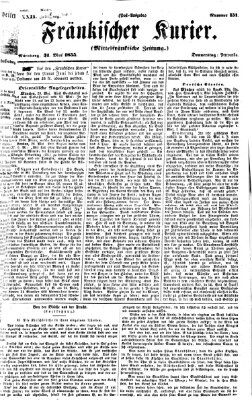 Fränkischer Kurier Donnerstag 31. Mai 1855