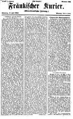 Fränkischer Kurier Montag 2. Juli 1855
