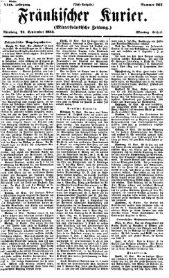 Fränkischer Kurier Montag 24. September 1855