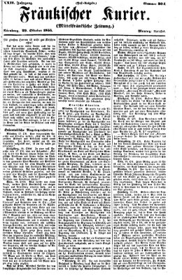 Fränkischer Kurier Montag 29. Oktober 1855