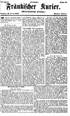 Fränkischer Kurier Sonntag 10. Februar 1856