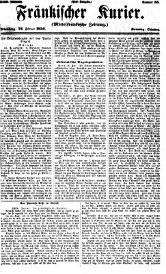 Fränkischer Kurier Sonntag 24. Februar 1856