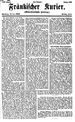 Fränkischer Kurier Freitag 11. April 1856