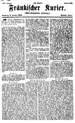 Fränkischer Kurier Sonntag 9. November 1856