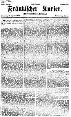 Fränkischer Kurier Donnerstag 4. Dezember 1856