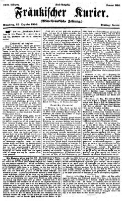 Fränkischer Kurier Dienstag 16. Dezember 1856