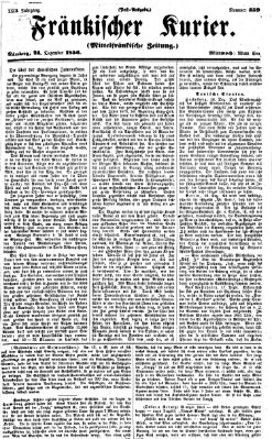 Fränkischer Kurier Mittwoch 24. Dezember 1856