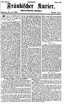 Fränkischer Kurier Dienstag 13. Januar 1857