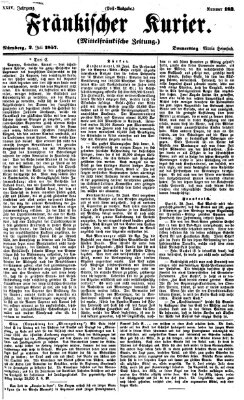 Fränkischer Kurier Donnerstag 2. Juli 1857
