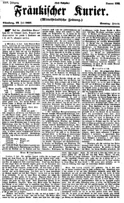 Fränkischer Kurier Sonntag 12. Juli 1857