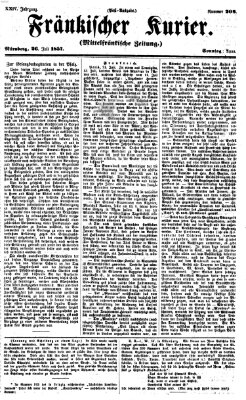 Fränkischer Kurier Sonntag 26. Juli 1857