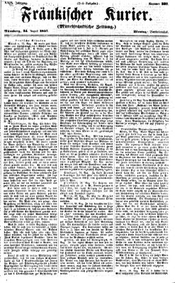 Fränkischer Kurier Montag 24. August 1857