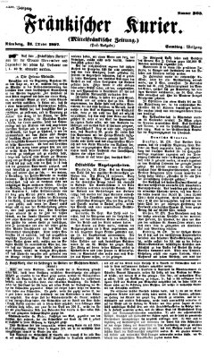 Fränkischer Kurier Samstag 31. Oktober 1857