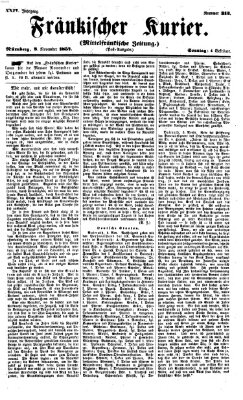 Fränkischer Kurier Sonntag 8. November 1857