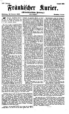 Fränkischer Kurier Samstag 14. November 1857