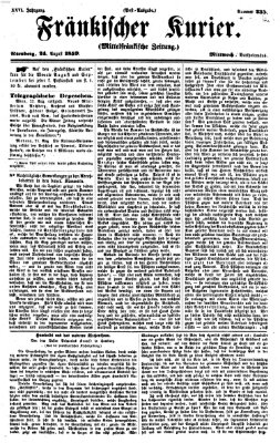 Fränkischer Kurier Mittwoch 24. August 1859