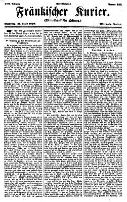 Fränkischer Kurier Mittwoch 31. August 1859