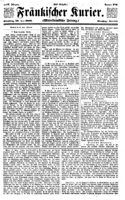 Fränkischer Kurier Dienstag 19. Juni 1860